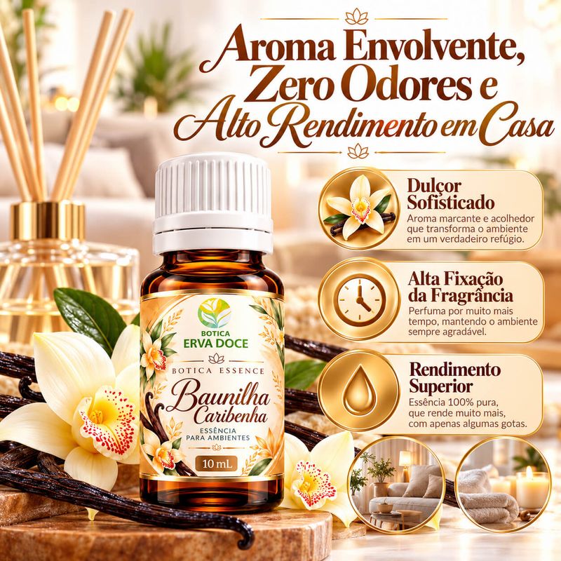 Essencia Pura Baunilha Caribenha  Home e Spa –   10ml