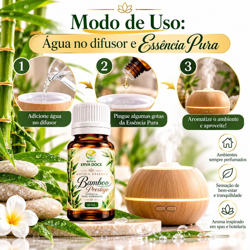 Essencia Pura Bamboo Prestige Home e Spa – Aromatizante  10ml