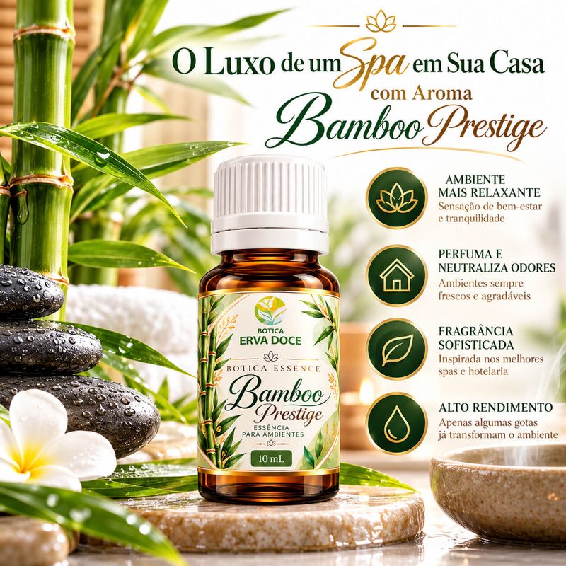 Essencia Pura Bamboo Prestige Home e Spa – Aromatizante  10ml