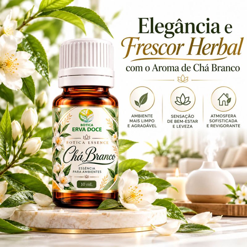 Essencia Pura Chá Branco Home e Spa – Aromatizante  10ml