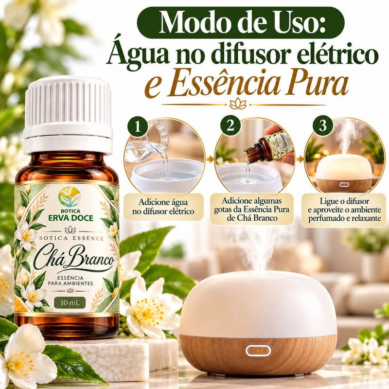 Essencia Pura Chá Branco Home e Spa – Aromatizante  10ml