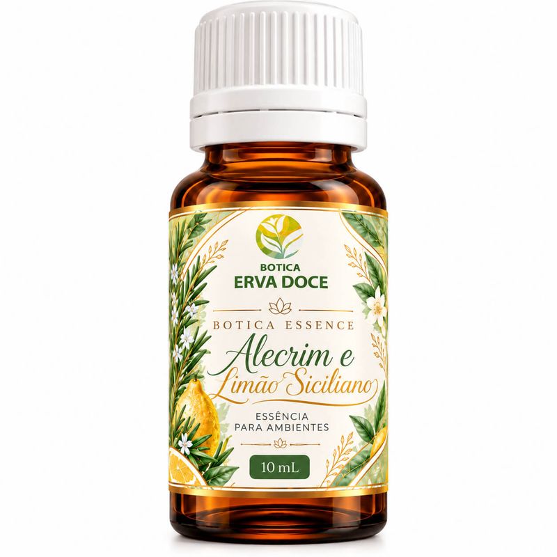 Essencia Pura Alecrim e Limão Siciliano – Aromatizante  10ml