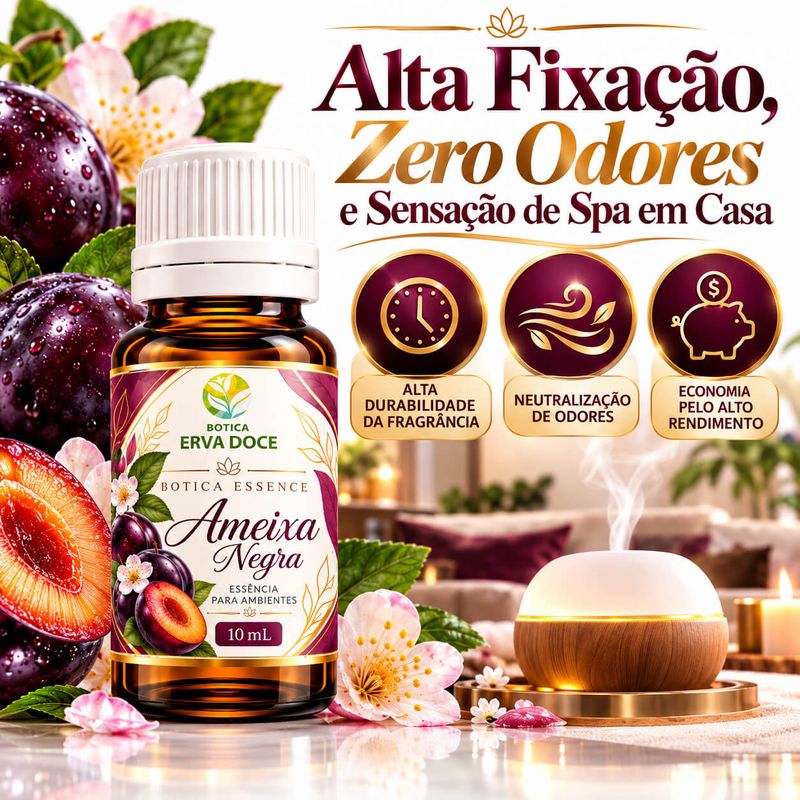 Essencia Pura Ameixa Negra  – Aromatizante  10ml