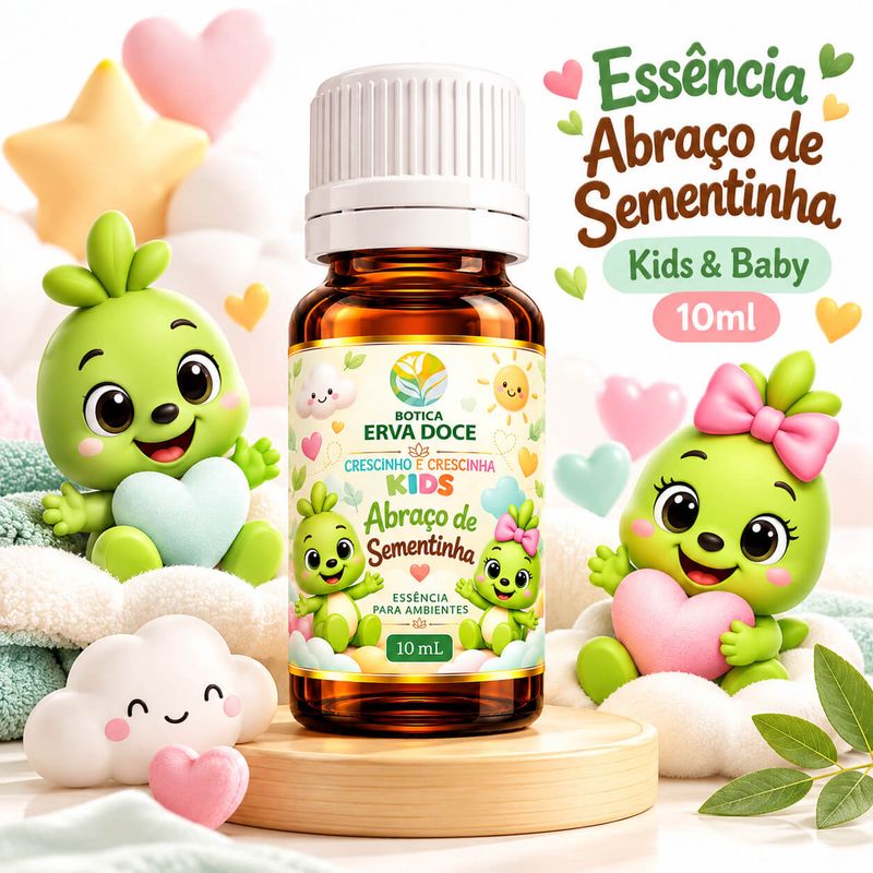 Essência Infantil Abraço de Sementinha Crescinho Kids 10ml