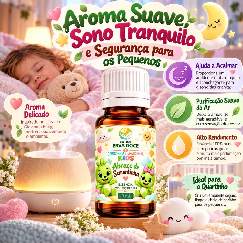 Essência Infantil Abraço de Sementinha Crescinho Kids 10ml