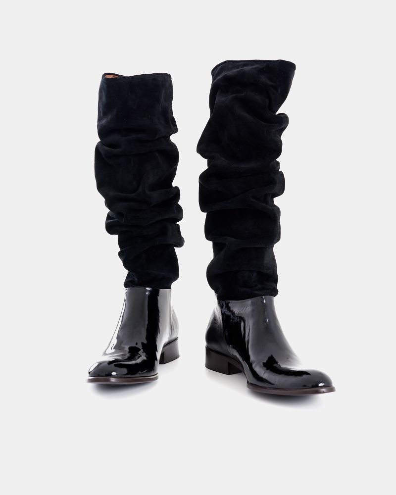 Bota Cano Alto Emily Preto
