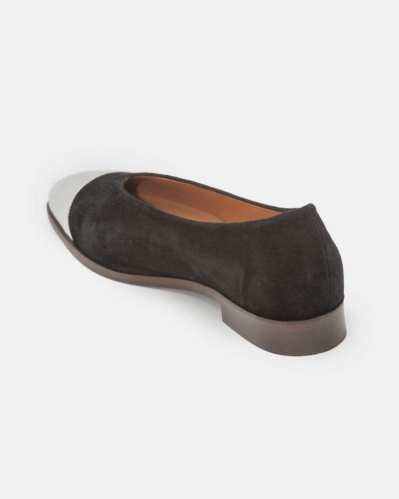 Sapatilha Greta Preto e Prata