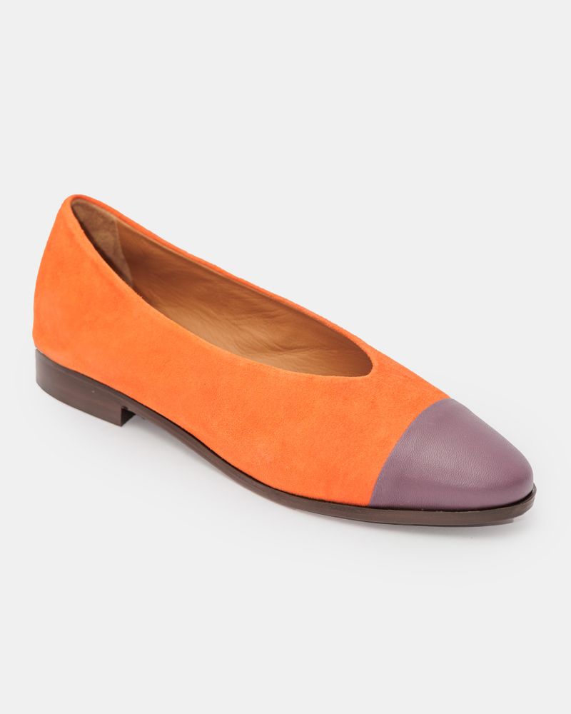 Sapatilha Greta Laranja e Roxo