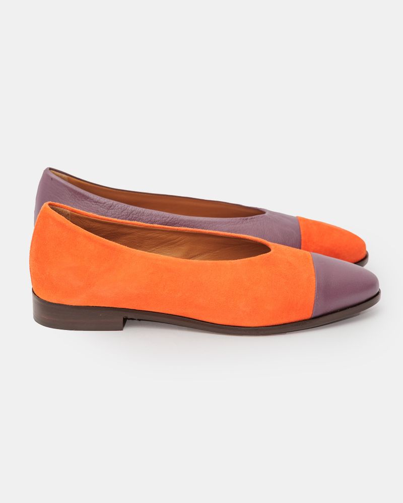 Sapatilha Greta Laranja e Roxo