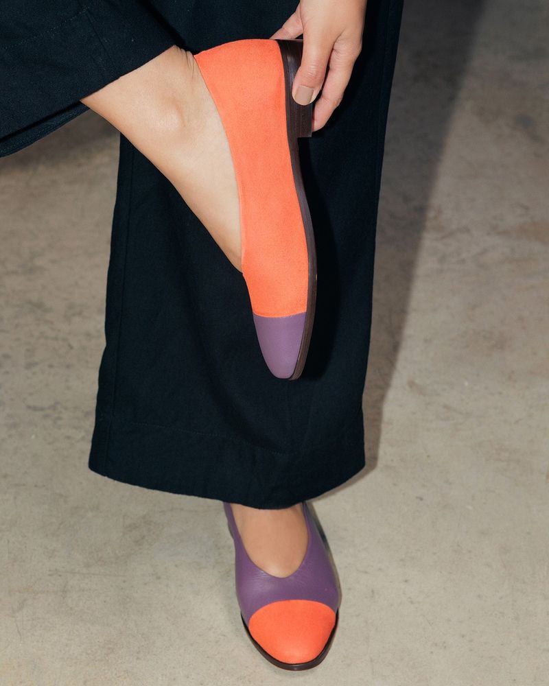 Sapatilha Greta Laranja e Roxo