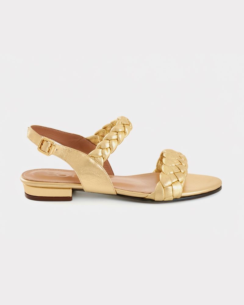 Sandália Rasteira Chloé Ouro