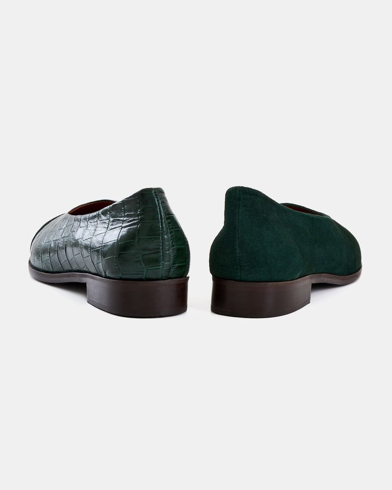 Sapatilha Greta Croco Verde
