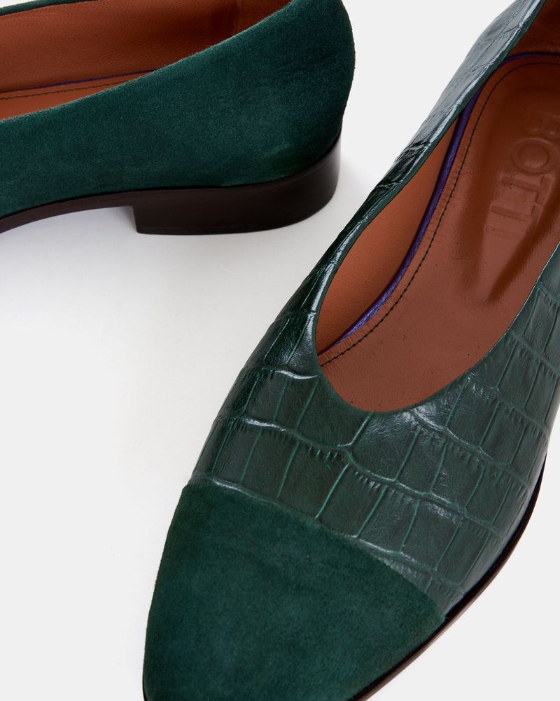 Sapatilha Greta Croco Verde