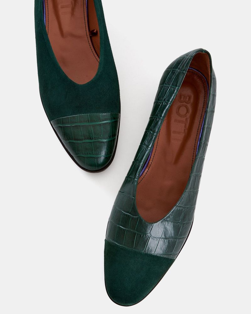 Sapatilha Greta Croco Verde