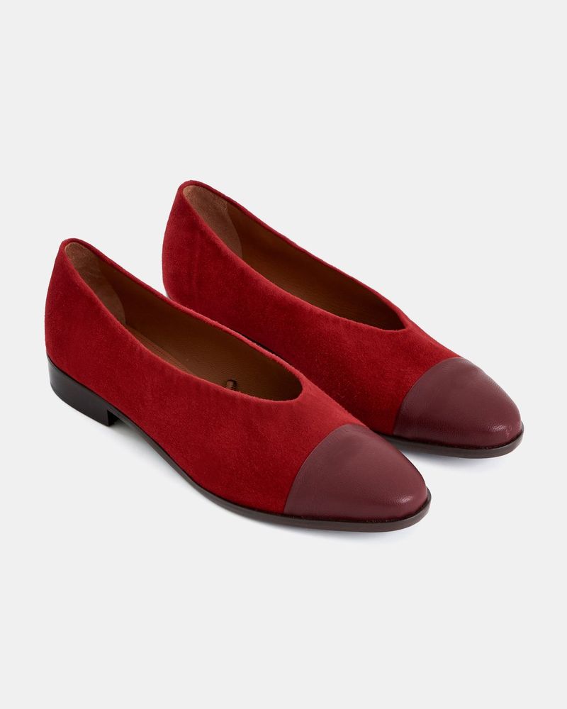 Sapatilha Gabi Vermelho e Vinho