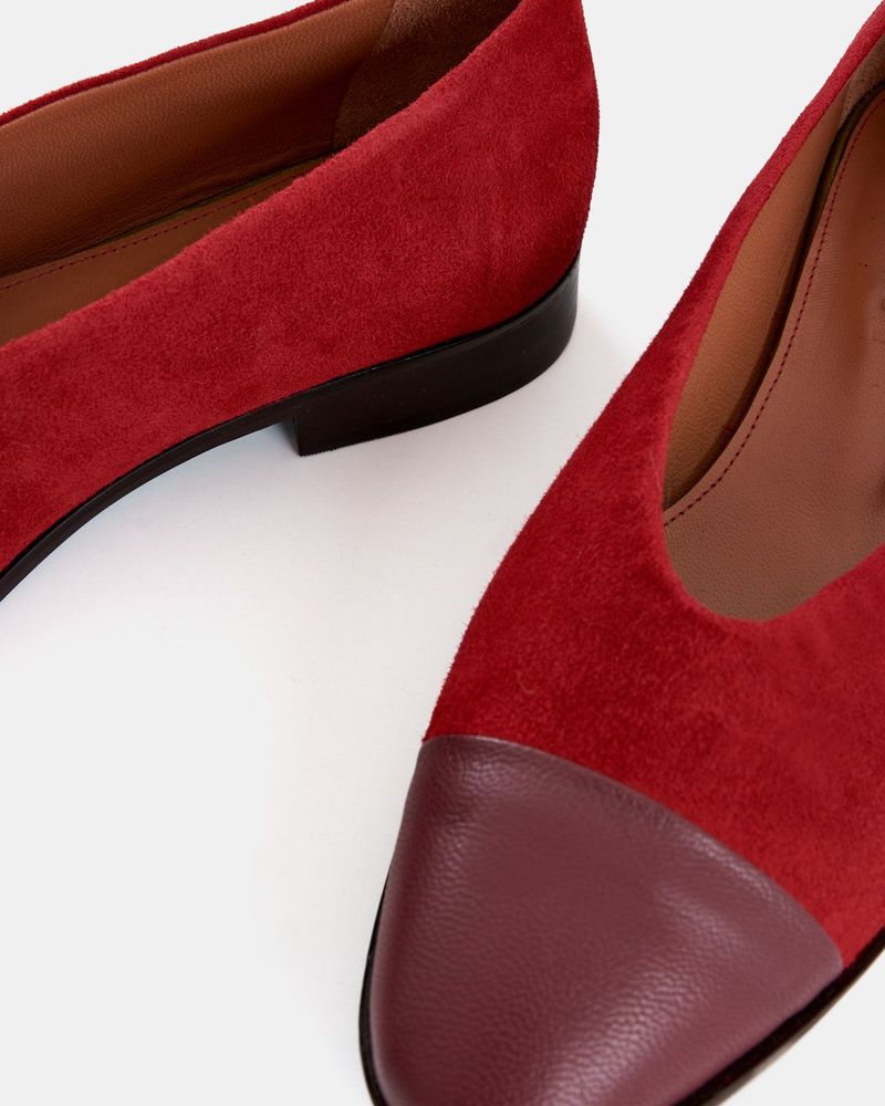 Sapatilha Gabi Vermelho e Vinho