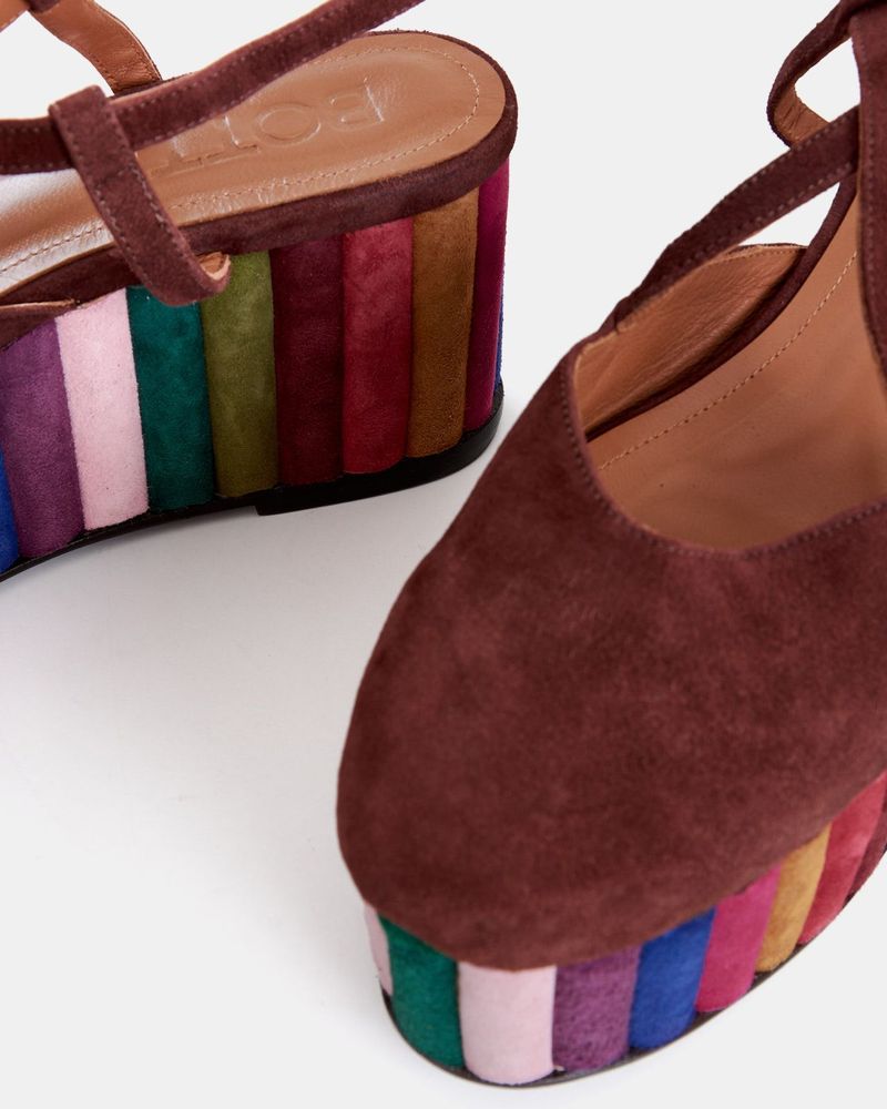 Sandália Salto Plataforma Caetana Multicolor