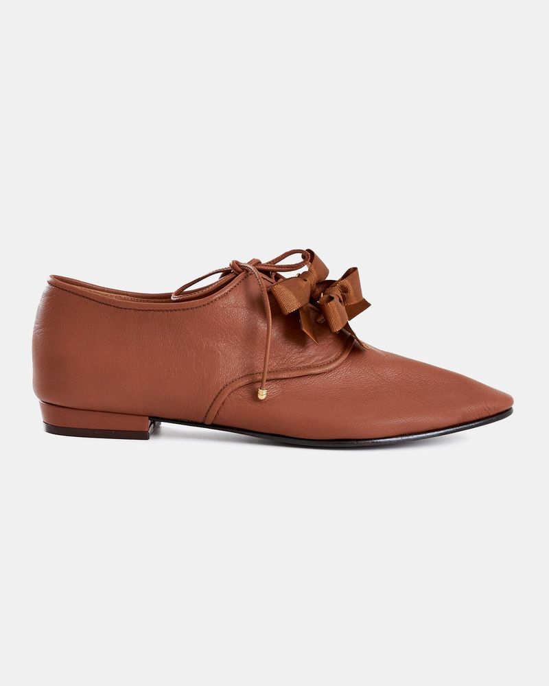 Oxford Giulia Laço Caramelo