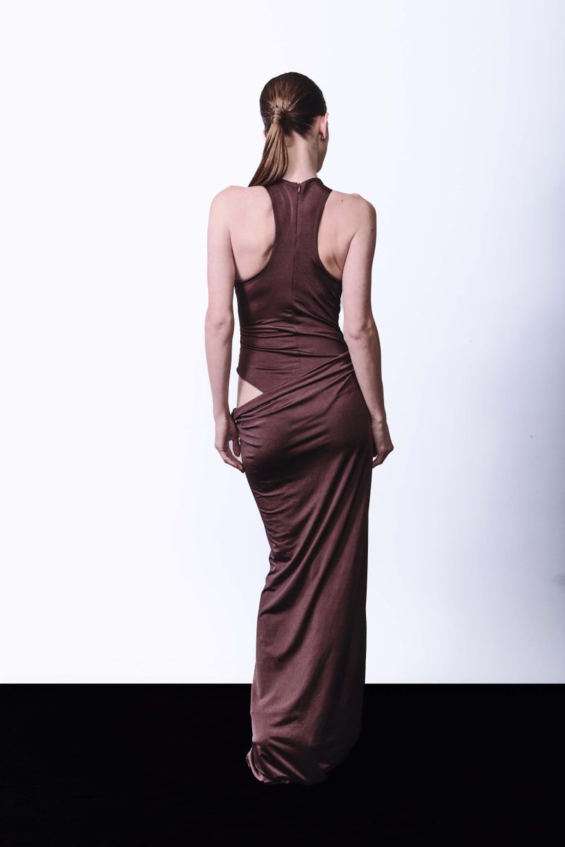 Ethereal Dress - Marrom