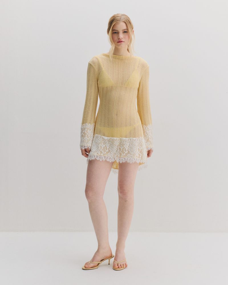 lilium Dress - Amarelo manteiga 