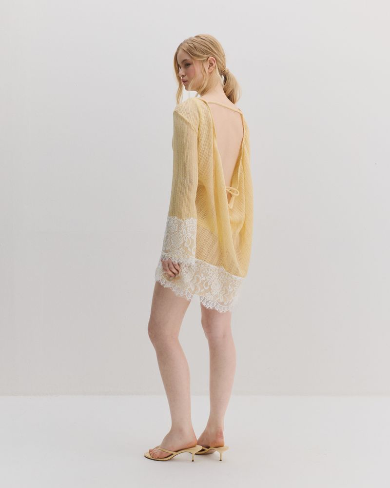 lilium Dress - Amarelo manteiga 