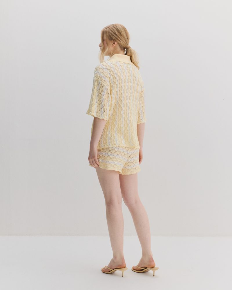 Honey Knit - Amarelo e Off white 