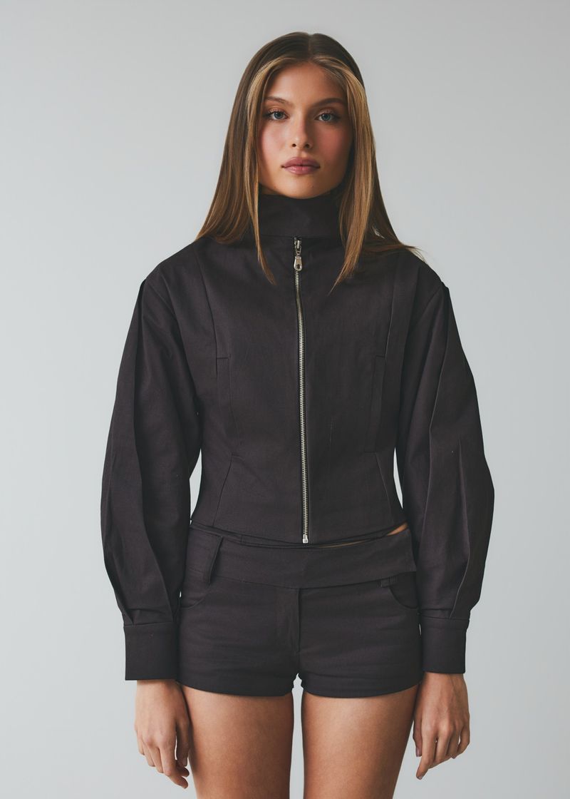 Frame Jacket - Marrom