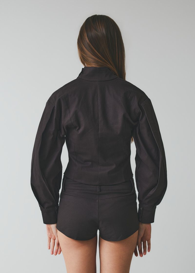 Frame Jacket - Marrom