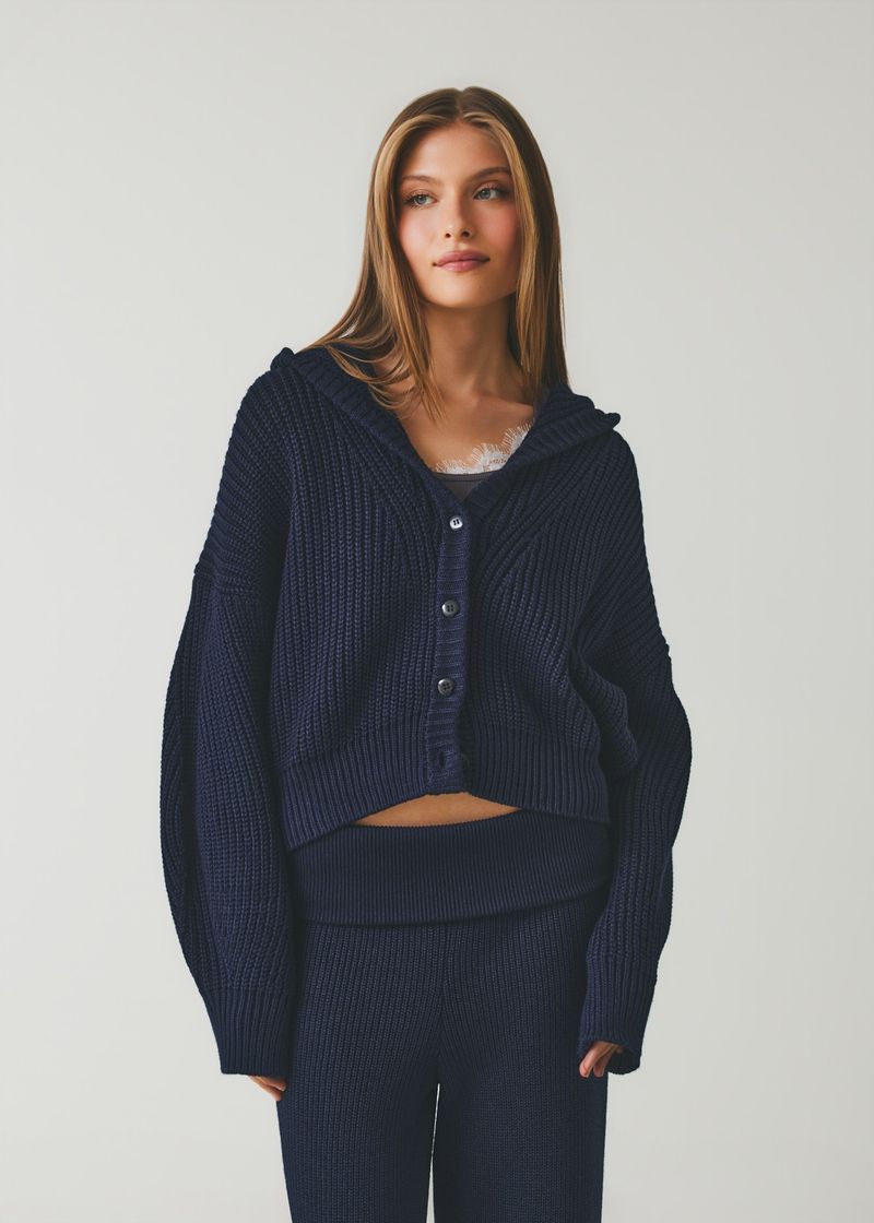 Oslo Knit Set -  Azul Marinho 
