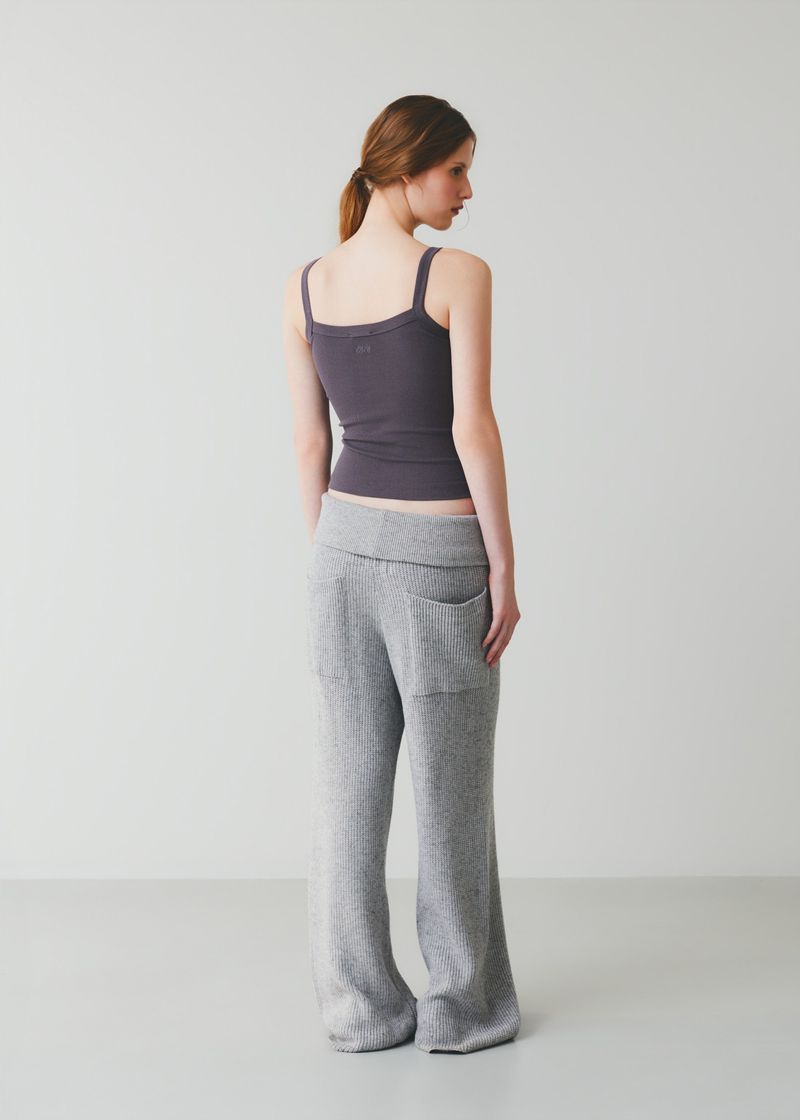 Oslo Knit pants -Cinza 