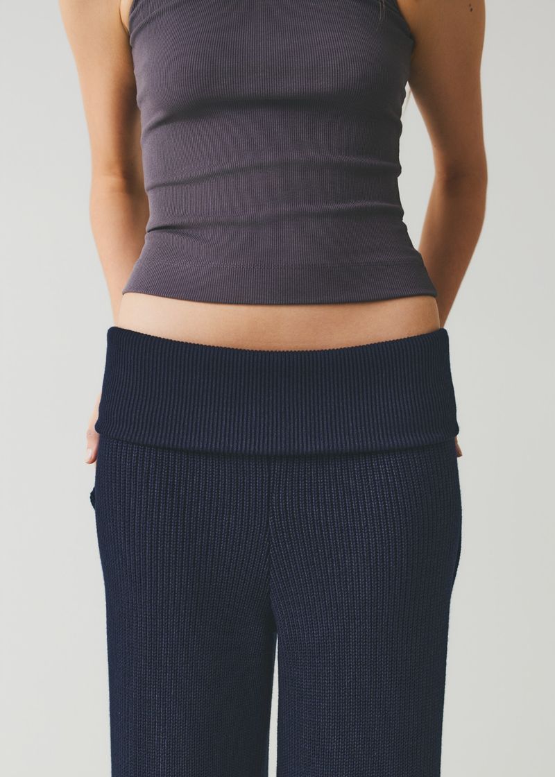Oslo Knit pants-  Azul Marinho