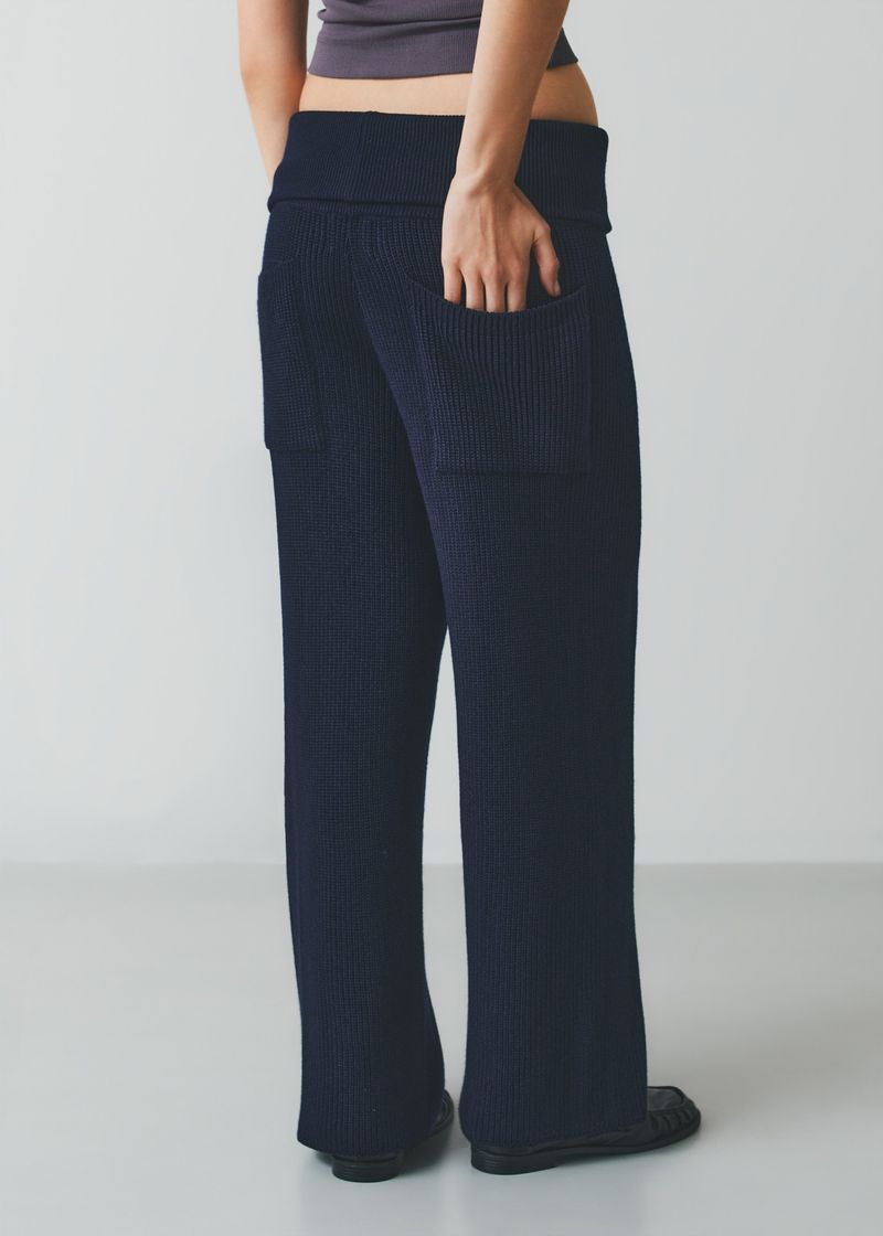 Oslo Knit pants-  Azul Marinho