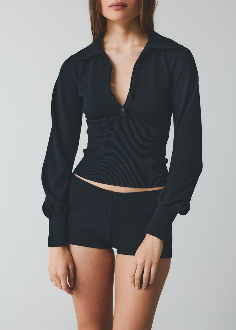 Saint Knit Set - Blusa Preta