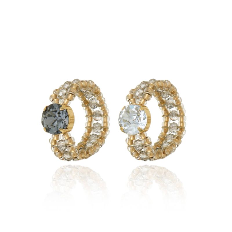 Anel Cristais Greige Silver Night (R$ 140,00)/Anel Cristais Greige Blue Shade(R$140,00)