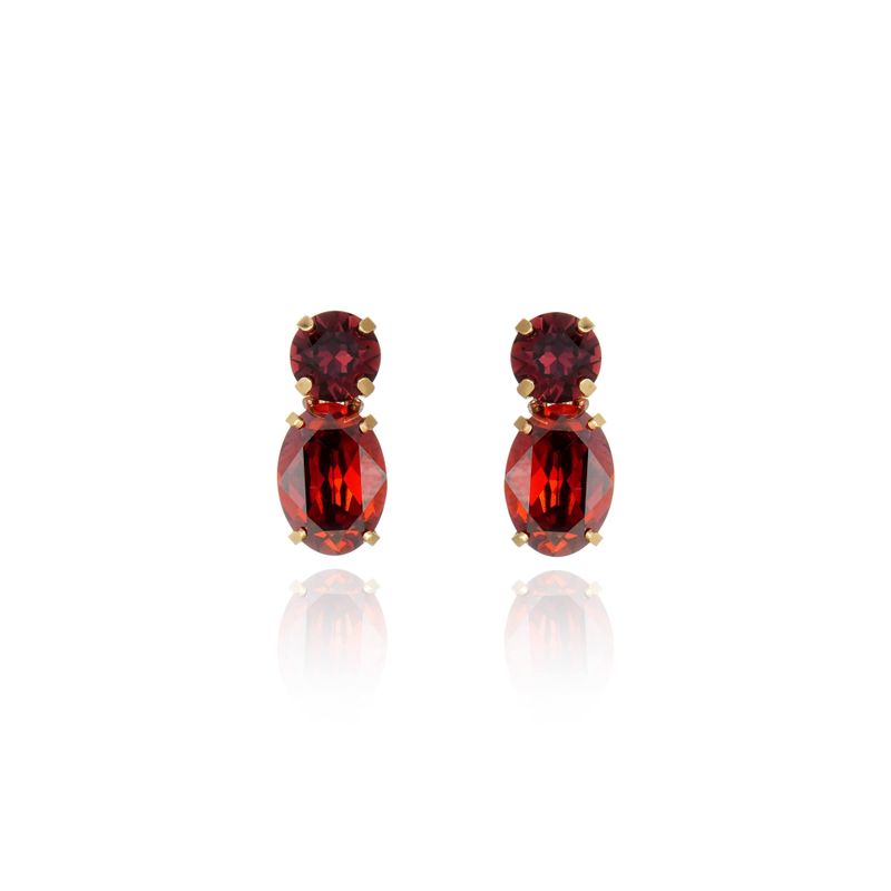 Brinco Dama Red Magma