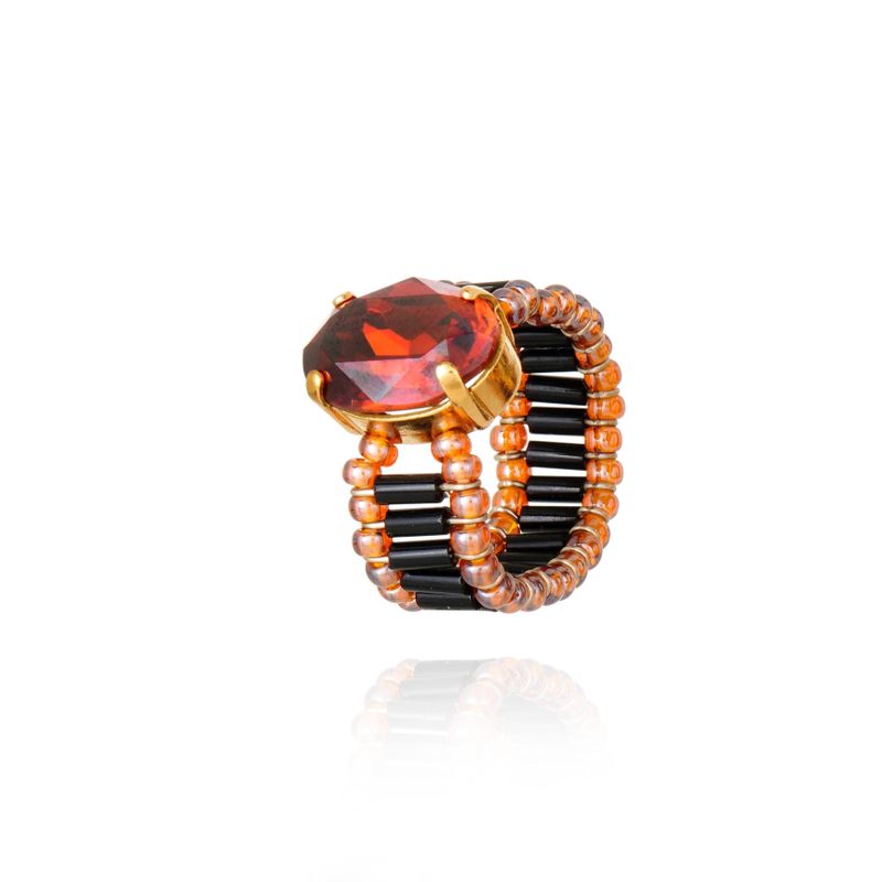 Anel Red Magma Preto