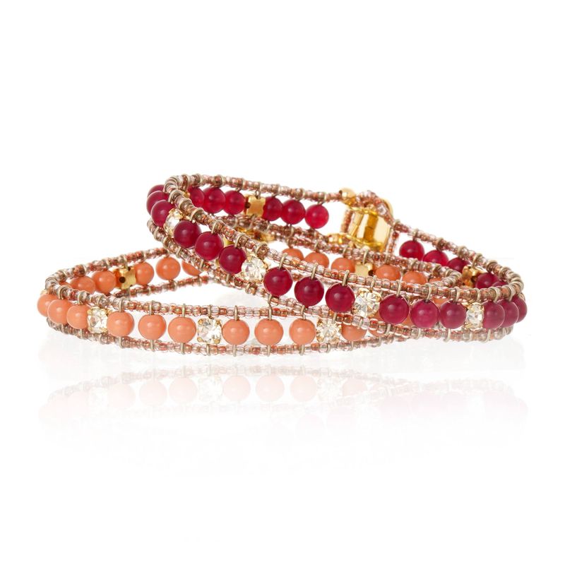 Pulseira Riviera Salmon(R$ 315,00) / Pulseira Riviera Jade Ruby ( R$ 335,00)