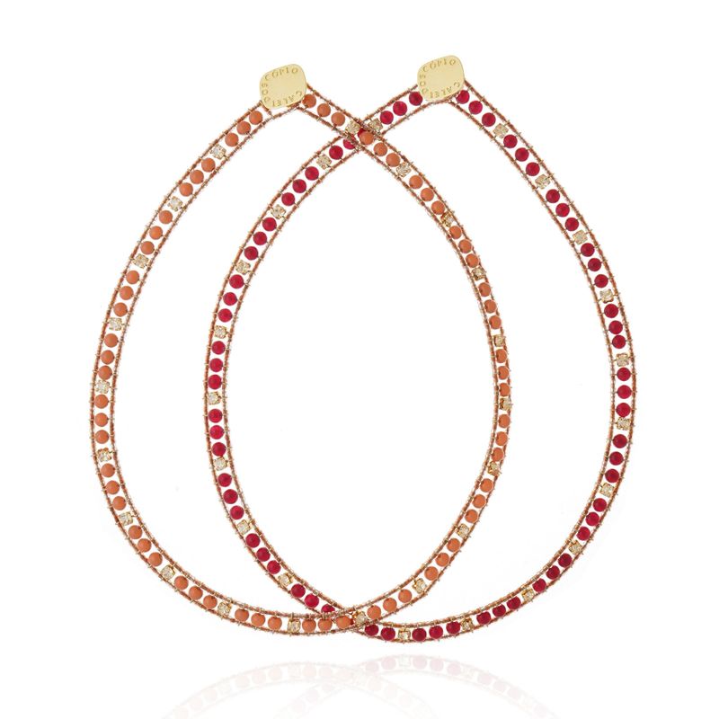 Colar Riviera Murano Salmon (R$ 565,00)/ Colar Riviera Jade Ruby(R$ 620,00)