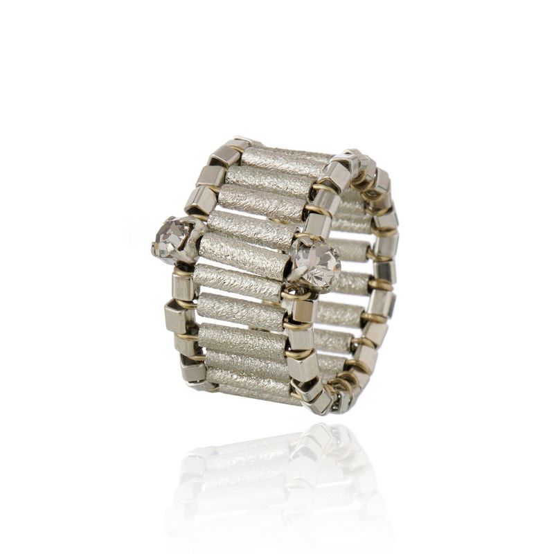 Anel Tubo Lixado 7mm Platina