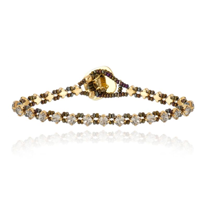 Pulseira Riviera  Fininha Cristal 