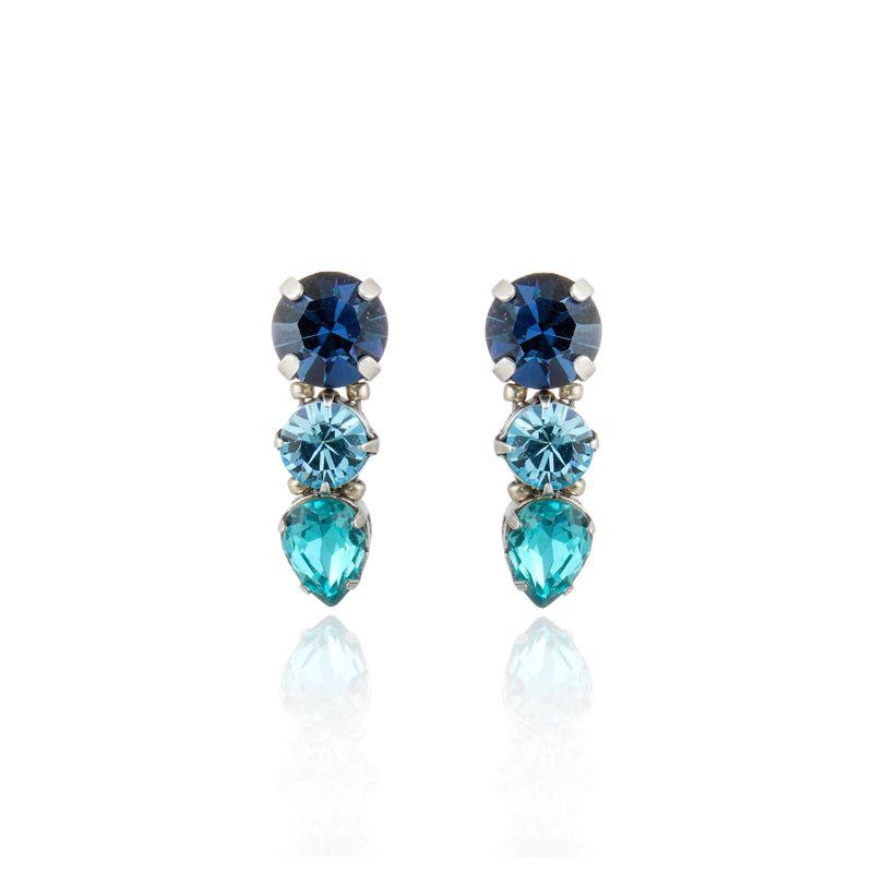Brinco Trio Gota Indicolite