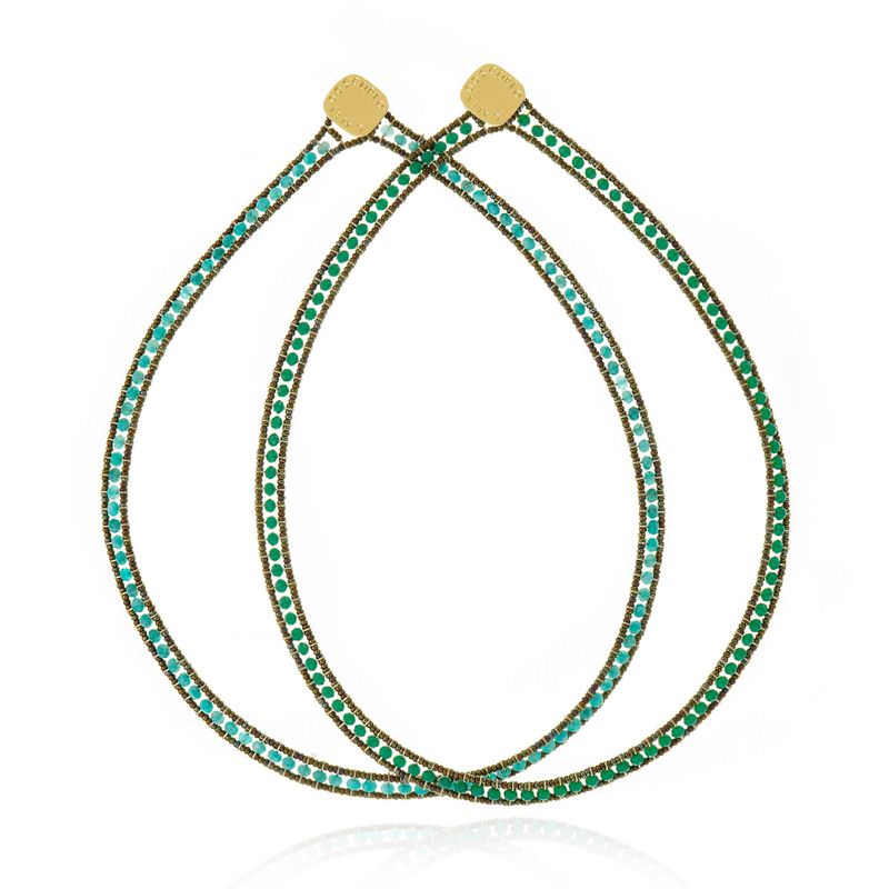 Colar Riviera Jade Verde Berilo (R$638)/ Colar Riviera Cristal Palace Green (R$550)