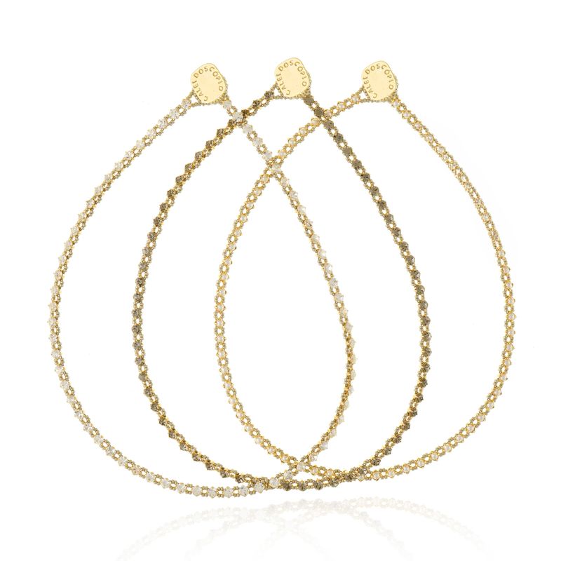Colar Riviera Cristal (R$715) /  Colar Riviera Black Diamond (R$598) / Colar Riviera Perolinha (R$595)