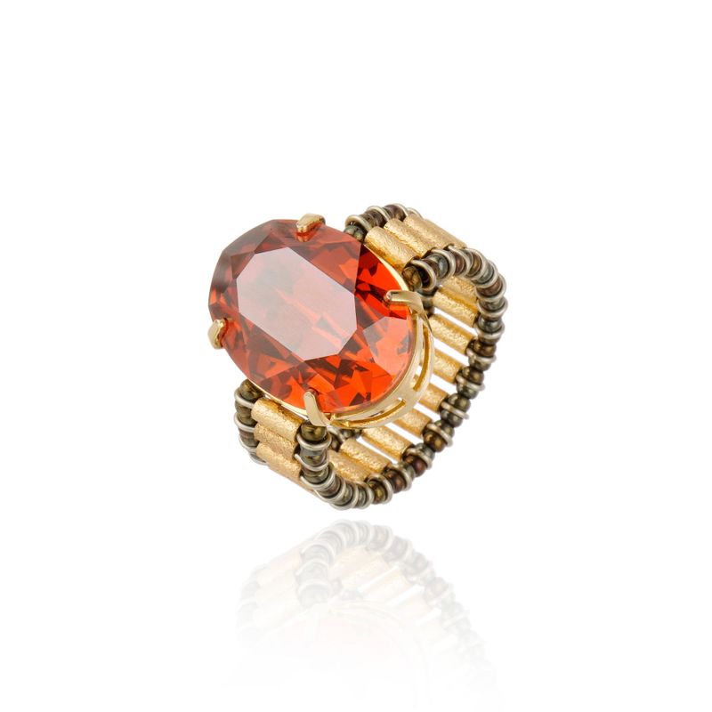 Anel Oval RedMagma