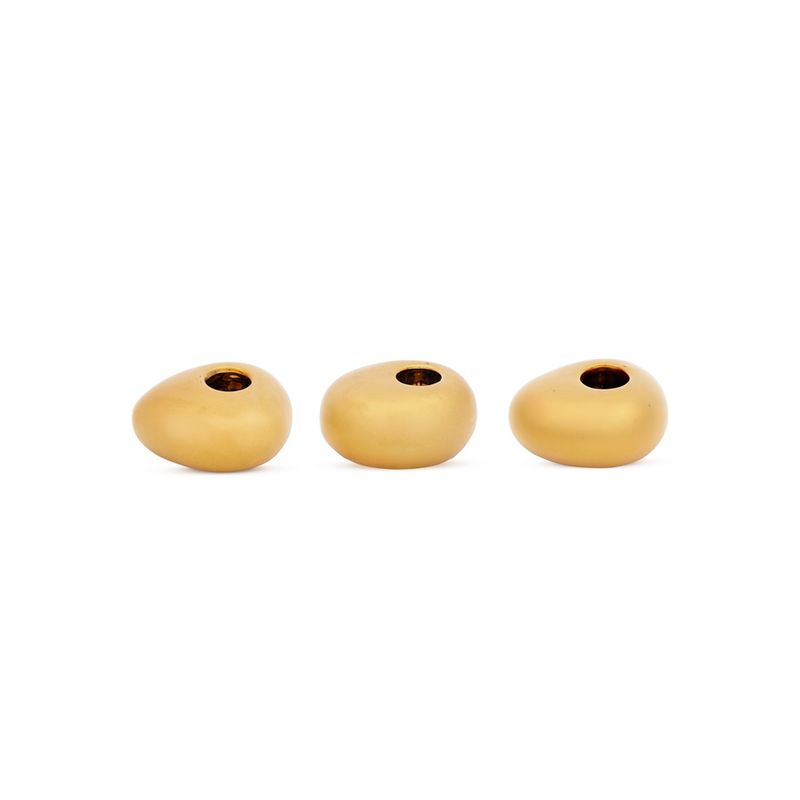 TRIO PORTA-VELAS GOLD