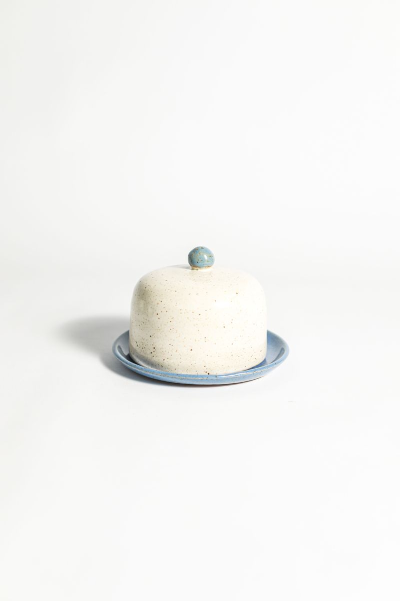 Mini Queijeira Dot - Azul Céu
