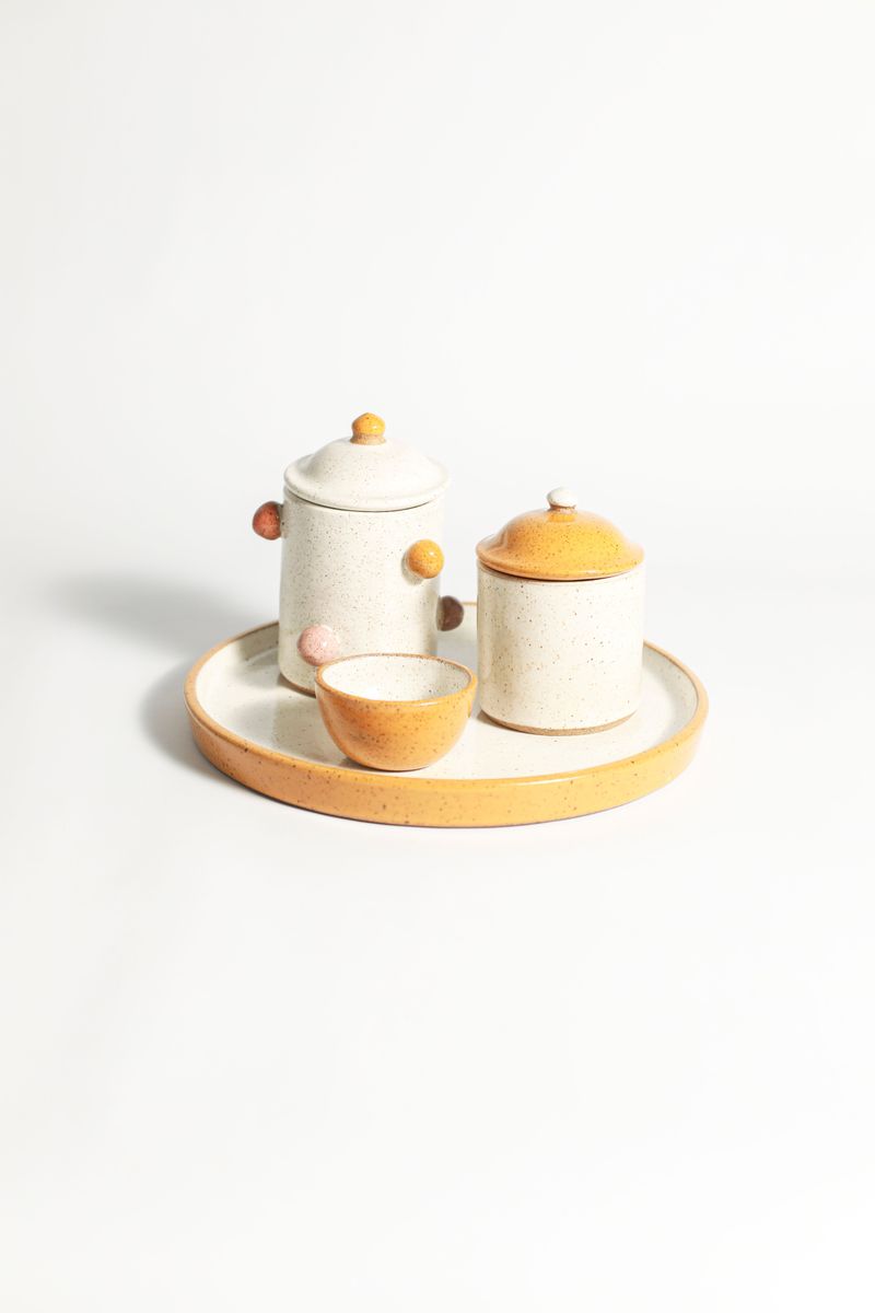 Kit Higiene Dot - Amarelo Girassol