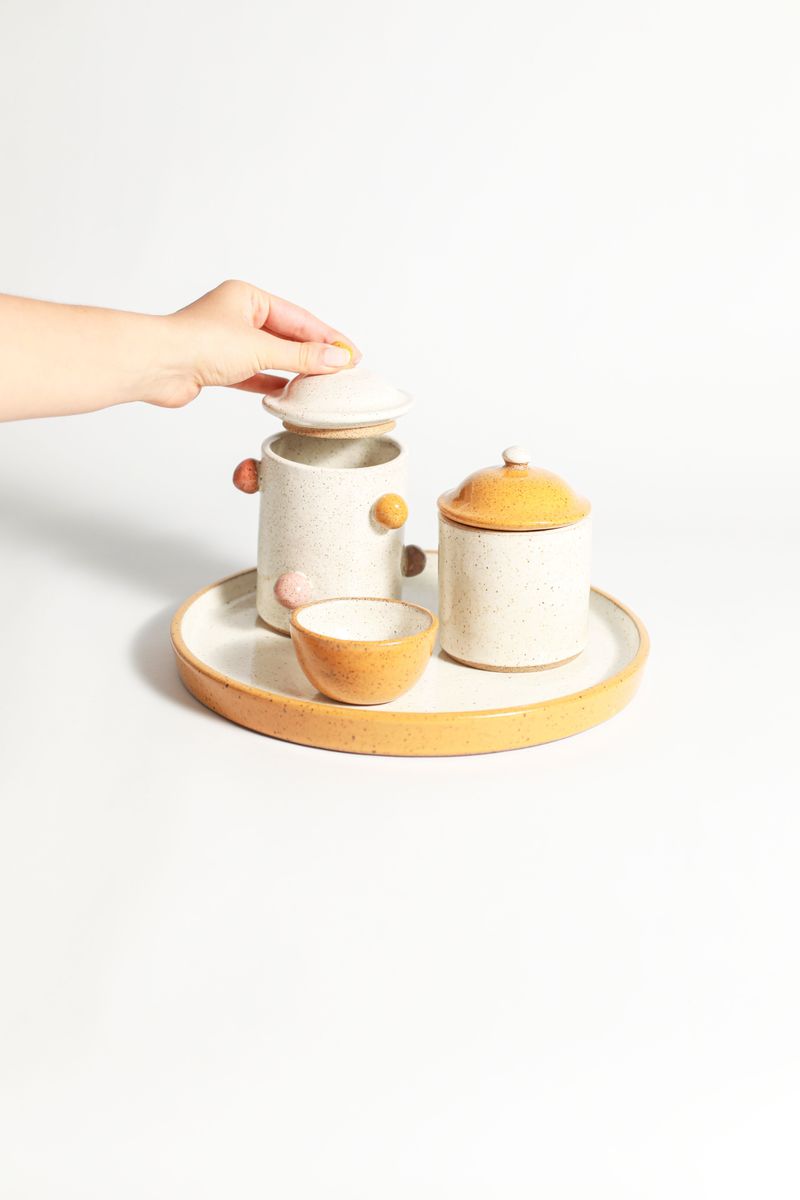 Kit Higiene Dot - Amarelo Girassol