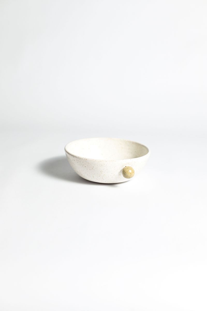 Bowl Dot - Branco com Detalhe colorido