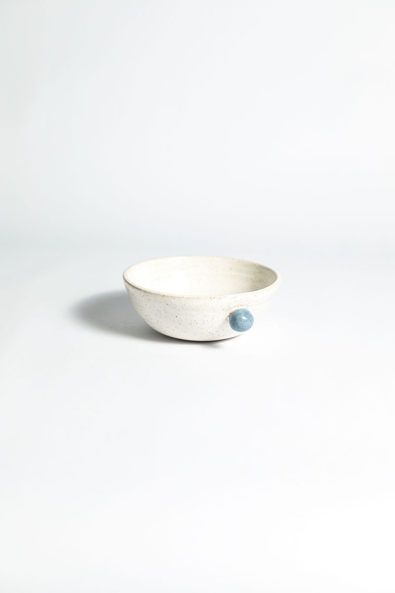 Bowl Dot - Branco com Detalhe colorido